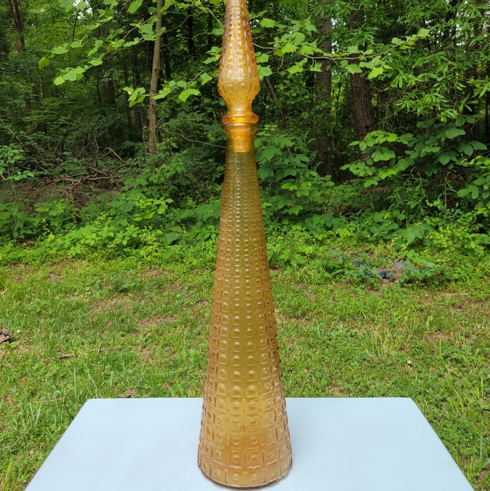 Vintage Empoli Italian Genie Bottle Decanter